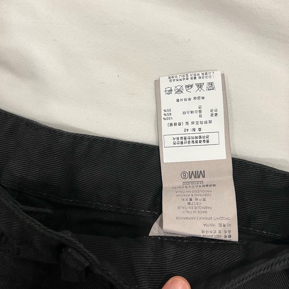 MM6 Maison Margiela raw hem tapered jeans - Picture 3 of 8